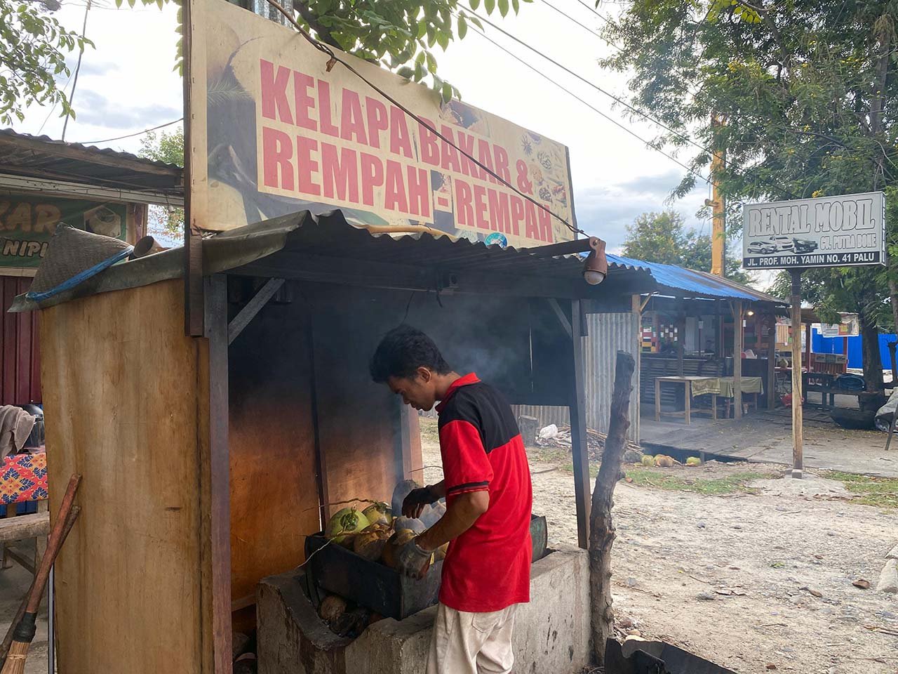 TUTURA.ID - Kelapa muda bakar dalam tradisi masyarakat Kaili